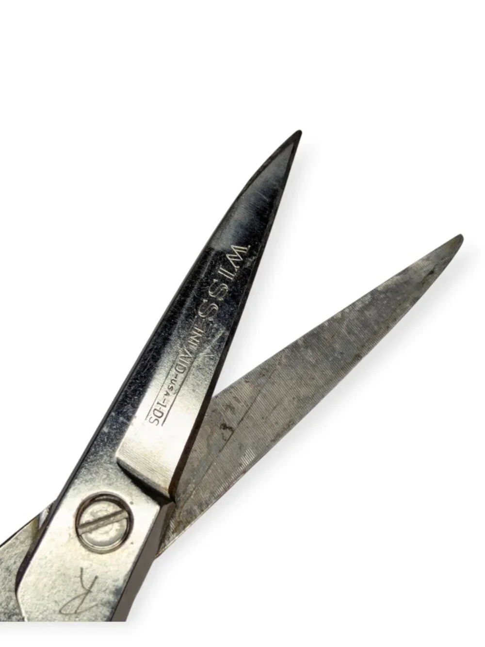 Vintage Wiss Inlaid #1 DS Industrial Straight Shears Scissors Made in the USA